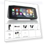 Portable Wireless Motorcycle CarPlay Android Auto Touch Screen — Navigation & GPS Accessories, Reakosound