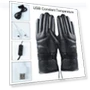 USB Heated Plush Gloves — Glove Liners, 39 Green Childhood