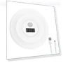 LED Motion Sensor Night Light with Digital Clock — Night Lights, Blackcurrant