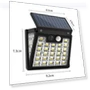 Solar Lights Outdoor Waterproof Street Wall Lamp — Outdoor Security & Flood Lighting, Lanzhong