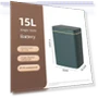 Automatic Induction Smart Garbage Can — Kitchen Cans, Simple and warm