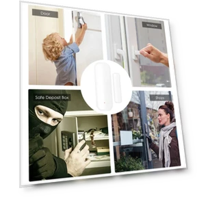 Wifi Door Magnet Smart Sensor with Alexa Compatibility — Smart Home Security, Tuya