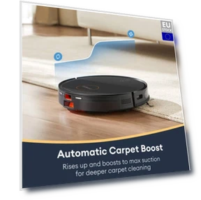 Robot Vacuum Cleaner with Gyroscopic Navigation, 3-in-1 Sweep Vacuum Mop — Smart Cleaning Robots, Ultenic