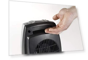 Desktop Electric Ceramic Space Heater with Adjustable Thermostat — Portable Heating Solutions, Lasko