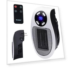 Portable Electric Space Heater with Adjustable Thermostat — Portable Heating Solutions, Brightown