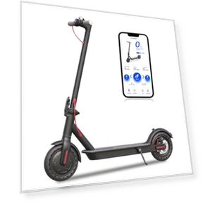 Foldable Electric Scooter for Adults, 19Mph Speed, 8.5" Solid Tires, 21 Miles Range — Electric Vehicles, GuduDobu