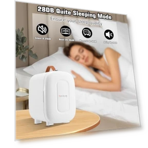 Mini Fridge for Bedroom Skincare Cooler & Warmer Portable Small Refrigerator — Mini Fridges, Hansburg