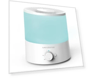Ultrasonic Cool Mist Humidifier - 1.5L Capacity, Whisper-Quiet, Adjustable Mist, Auto Shut-Off — Air Moisturizers, MEGAWISE
