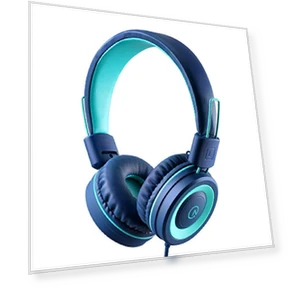 Foldable Stereo Kids Headphones with 3.5mm Jack - Tangle-Free Cord for Children and Teens — In-Ear Headphones, noot products
