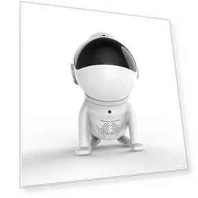 Astronaut Space Dog Bluetooth Speaker with Star Projection Light — Portable Audio