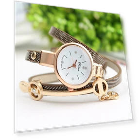 Crystal Dial Ladies Quartz Watch — Women's Wrist Watches