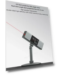 Laser Line Throwing 2-in-1 Angle Measuring Instrument — Alignment & Leveling Lasers, DUKA