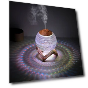 Colorful Night Light Crystal Ball Humidifier — Air Moisturizers