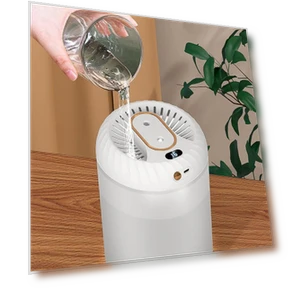 Dual-Nozzle Humidifier with Timer and Ambient Light — Air Moisturizers