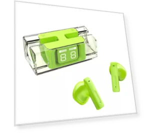 LED Display Bluetooth 5.3 Earbuds — In-Ear Headphones