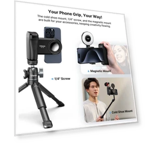 MagSafe Bluetooth Shutter Smartphone Camera Handle Grip — Camera & Photo, Ulanzi