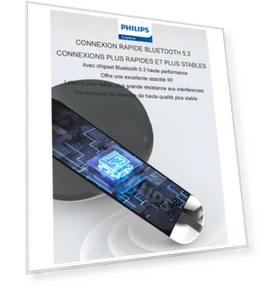 Wireless Bluetooth 5.3 Headset Mini Crystal Shell Earbuds — In-Ear Headphones, Philips