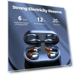 Wireless Ear Clip Bone Conduction Headphones — In-Ear Headphones