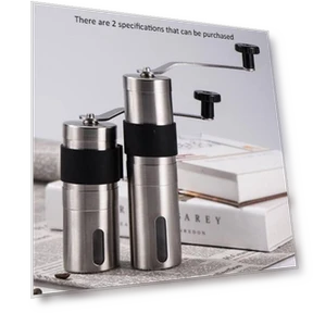 Portable Conical Burr Mill Manual Coffee Bean Grinder — Electric Blade Coffee Grinders