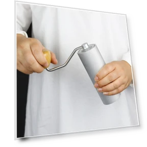 Stainless Steel Hand Crank Coffee Bean Grinder — Electric Blade Coffee Grinders