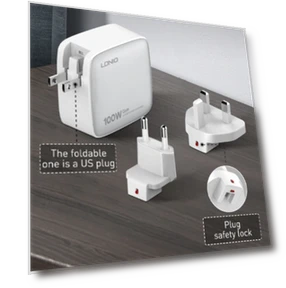 100W 4-Port USB PD Charger — Chargers, LDNIO