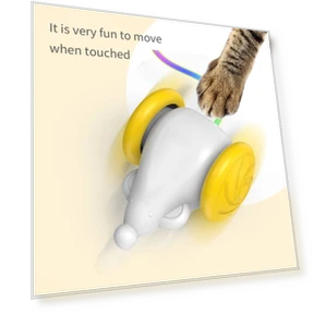 Automatic Light Crazy Mouse Pet Toy — Interactive Animal Companions