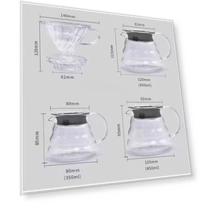 Heat-resistant Hand-brewed Coffee Glass Pot — Pots
