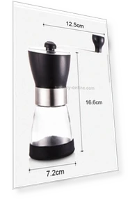 Portable Conical Burr Mill Manual Spice Herbs Hand Grinding Machine — Herb & Spice Mills