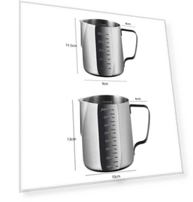 Stainless Steel Latte Art Cup — Milk Frothing Pitchers