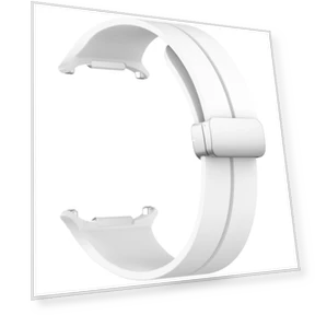 Groove Magnetic Folding Silver Buckle Silicone Watch Band — Bands, Samsung