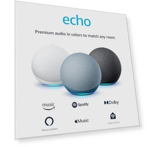 Alexa speaker with premium sound — Portable Audio, Amazon
