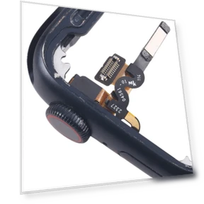 Middle Frame Bezel Plate with Crown Spin Axis Flex Cable — Smartwatches, Apple