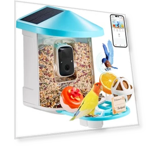 Smart Bird Feeder with Camera — Outdoor & Wildlife Cameras, VEVOR