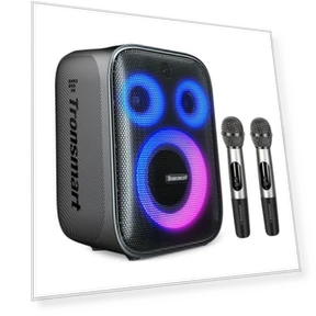 Karaoke Party Speaker with Wireless Microphones — Portable Audio, Tronsmart
