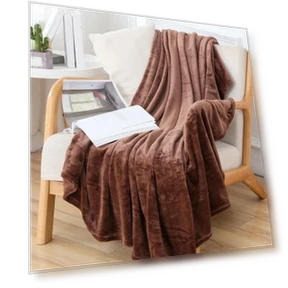 Cozy Coral Flannel Blanket with Energy-Saving Temperature Control — Electric, Practical Household