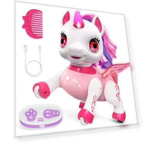 Interactive Unicorn Robot Toy — Plushies, Hoperock