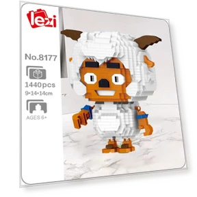 Strong Smart Sheep Stupid Wolf Cartoon Animal Monster Pet Mini Diamond Blocks Bricks Building Toy — Construction Kits, Fun Building Blocks
