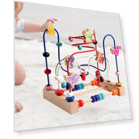 Wooden Bead Maze Toy — Infant & Early Childhood Playthings, Closet of Beauty