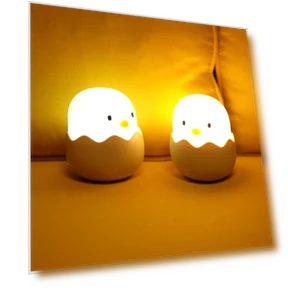 Cartoon Egg and Chick Touch LED Night Light — Night Lights, FIVEFIVE