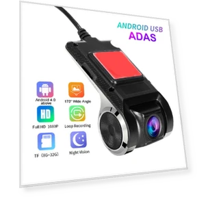 Electronic HD Dash Cam with ADAS Driver Assistance System — Dashboard Cameras, AI Supermarket