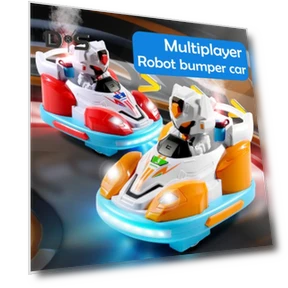 Remote Control Toy Cars Set with Light Spray and Music Battle — Interactive Figures & Robots, Play with You