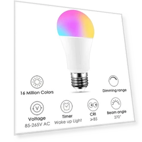 Smart Bulb LED Lamp — LED, Rainbow Rain