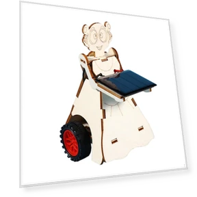 Solar-Powered Food Delivery Toy Robot — Solar Power, Handy Hobbies