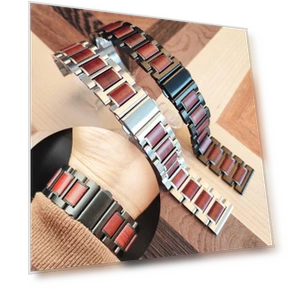 High-grade Steel Wood Watch Band — Watch Accessories, Miyo Life