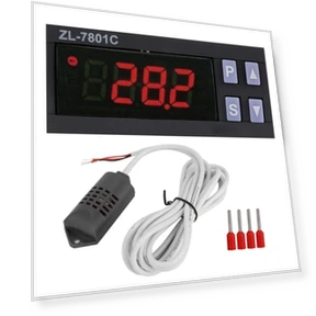 High Precision Intelligent LCD Temperature and Humidity Controller — Home Climate Control, Vestidos