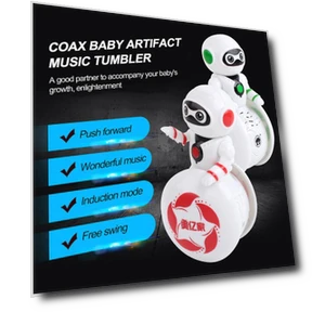 Multifunctional Cartoon Induction Cup with Smart Sound, Light, Music, and Robot Toy — Melody Makers, Lvits