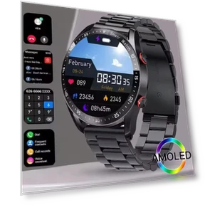 Smart Watch with AMOLED Display — Smartwatches, 3CC Smart Watch