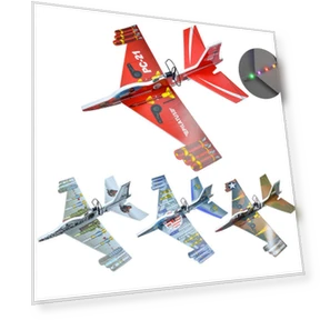 USB Rechargeable Glow-in-the-Dark EPP Electric Hand-Launched Glider Fighter — Flying Toys, All About Drones