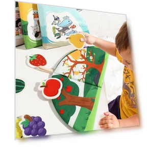 3D Touch Interactive Fabric Book — Infant & Early Childhood Playthings, Picture Hung