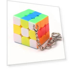 Mini Magic Cube Keychain — 3D Puzzles, MIT